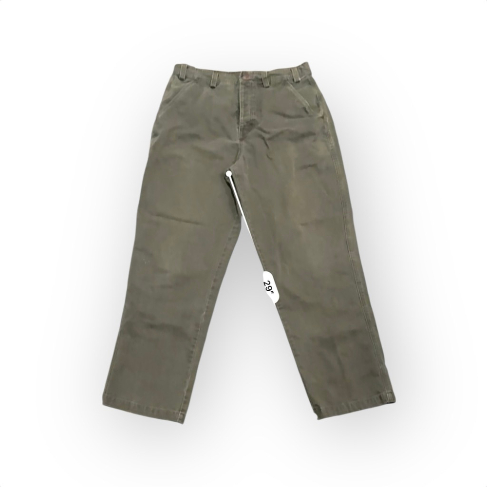Vtg Y2K The North Face Men’s Olive Green Cotton Canvas Pants Size 34 Outdoor​ - Picture 4 of 10